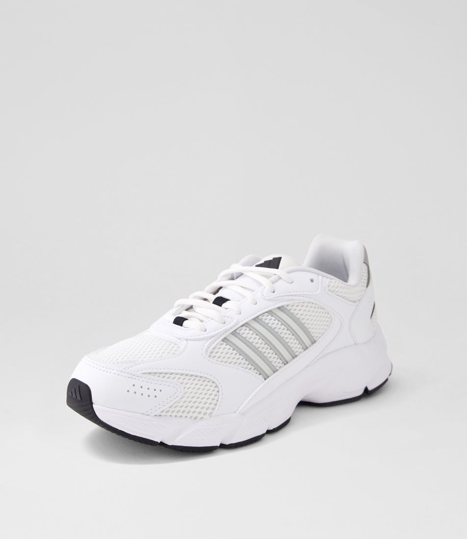 Crazychaos 2000 White Grey Black Fabric Sneakers