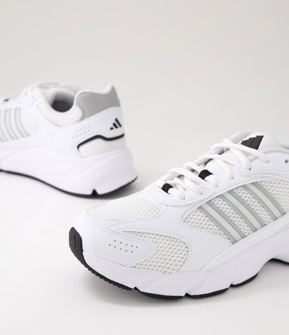 Crazychaos 2000 White Grey Black Fabric Sneakers