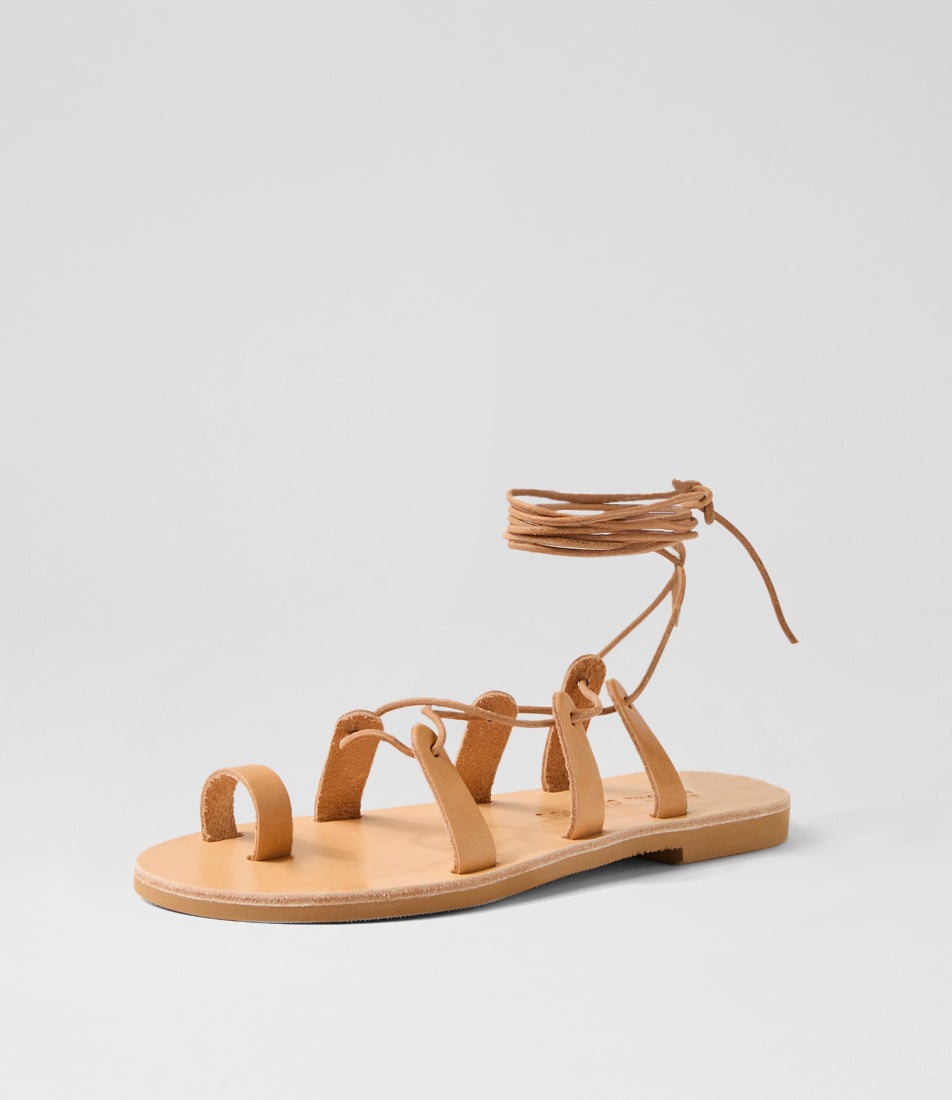 Electra Tan Leather Sandals
