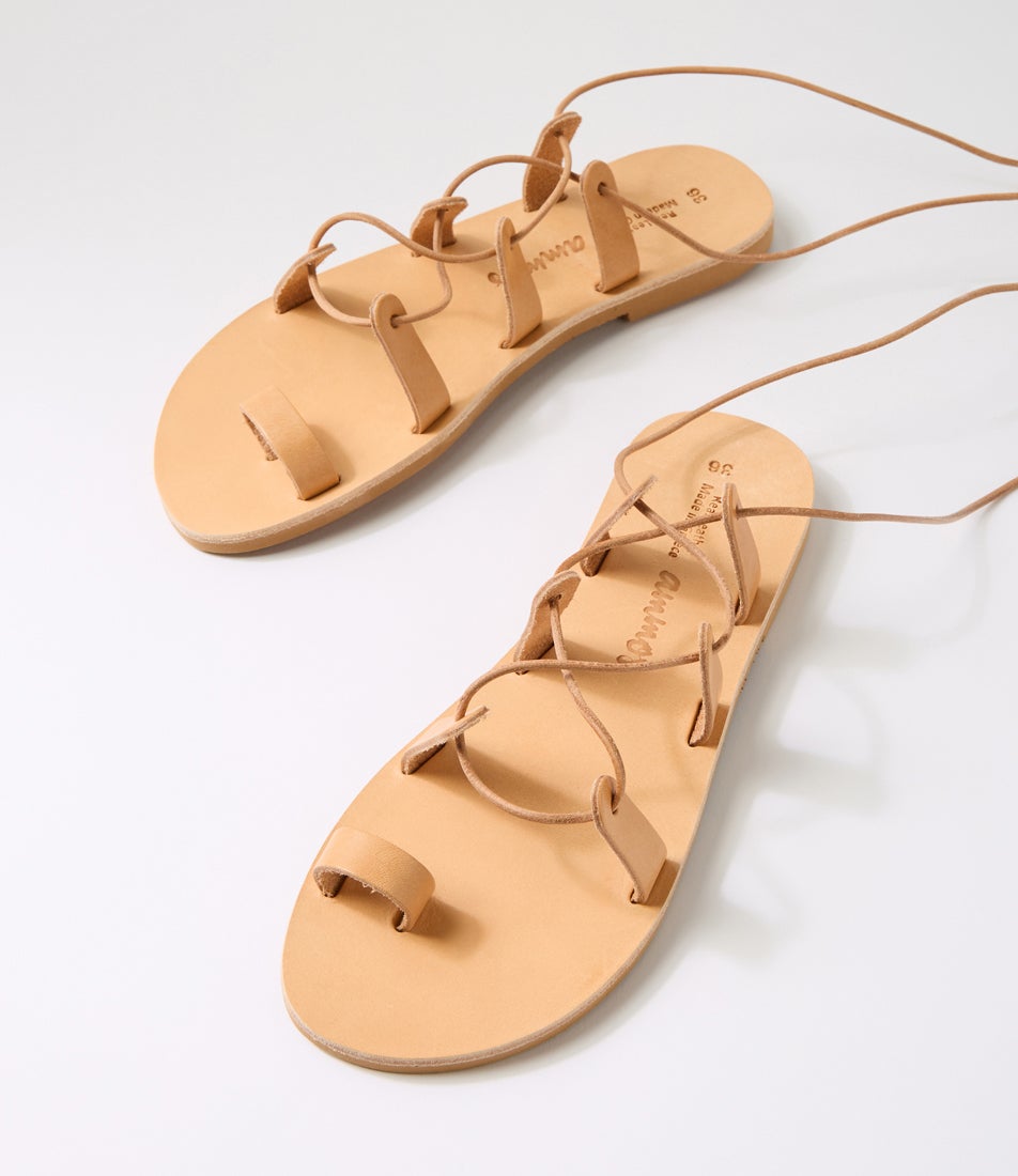 Electra Tan Leather Sandals