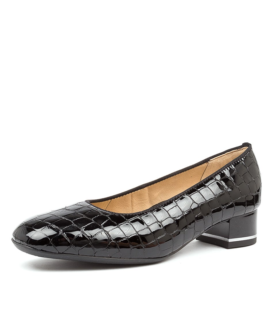 Graz 38 Schwarz Croc