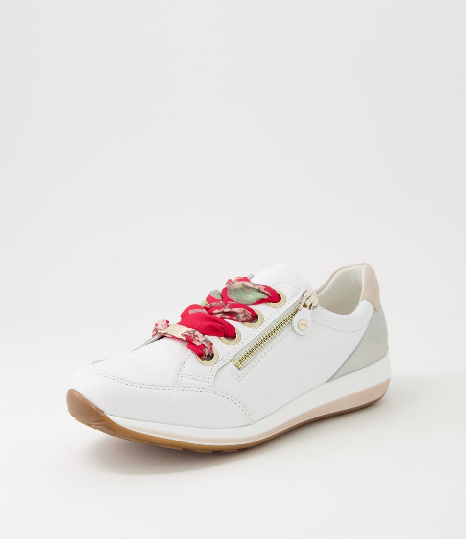 Osaka 87 Weiss Light Gold Leather Sneakers