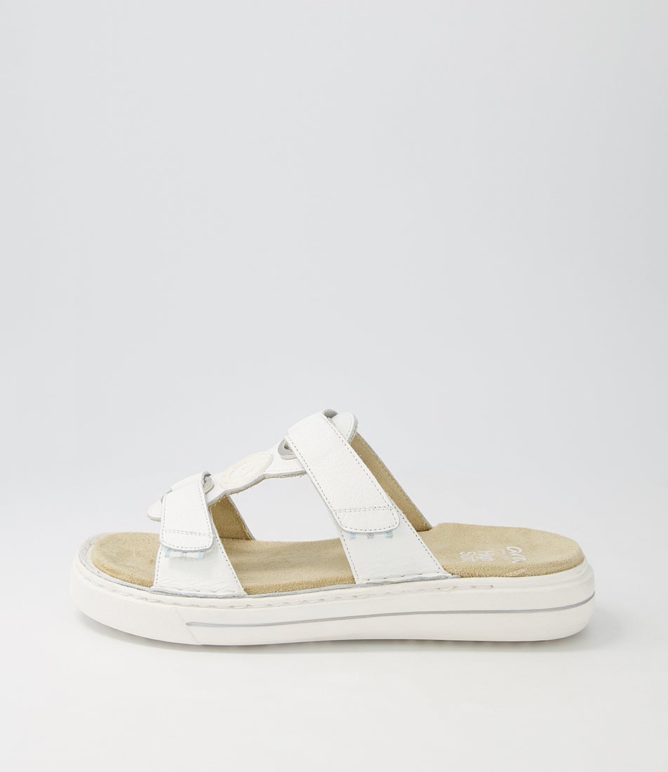 Courtyard S 10 White Leather Sandals