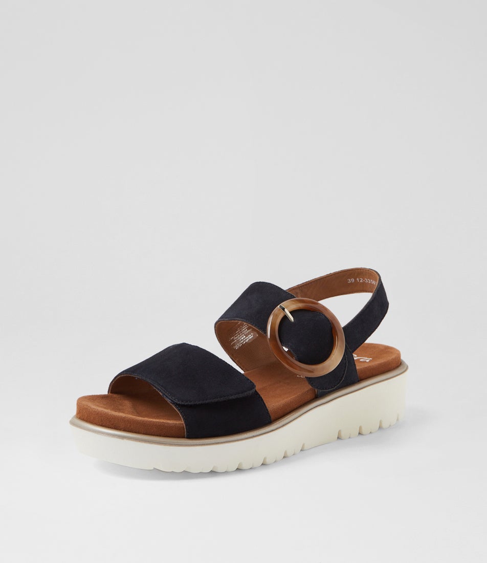 Bilbao 5 Navy Suede Sandals