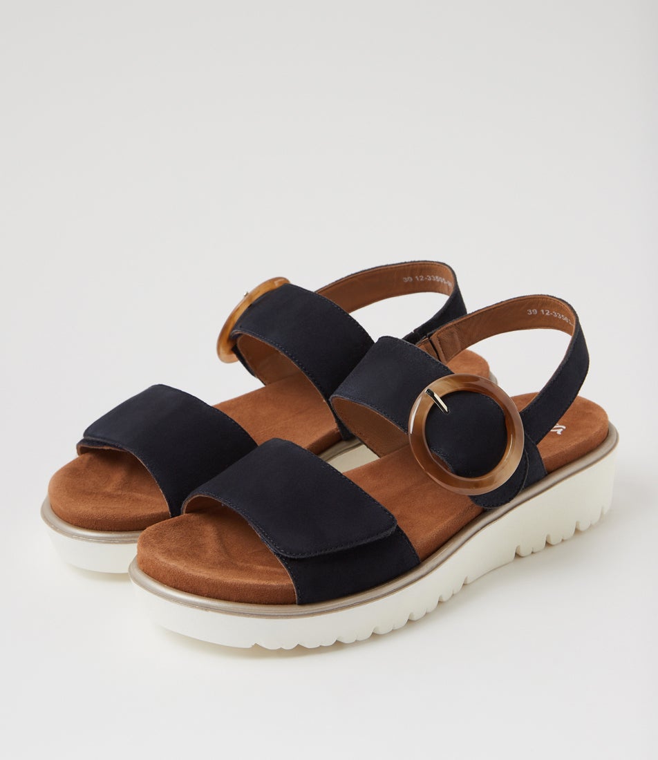 Bilbao 5 Navy Suede Sandals