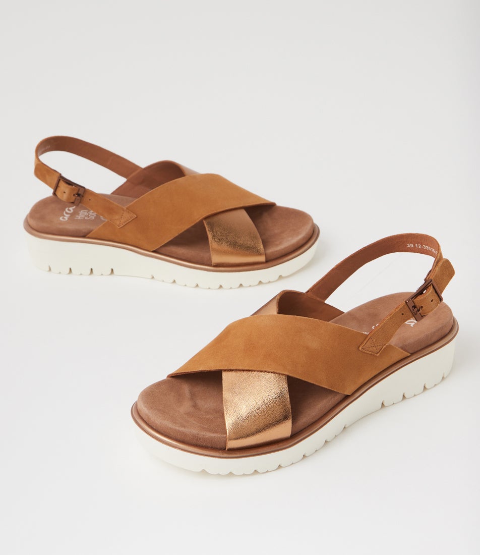 Bilbao 16 Whiskey Leather Sandals
