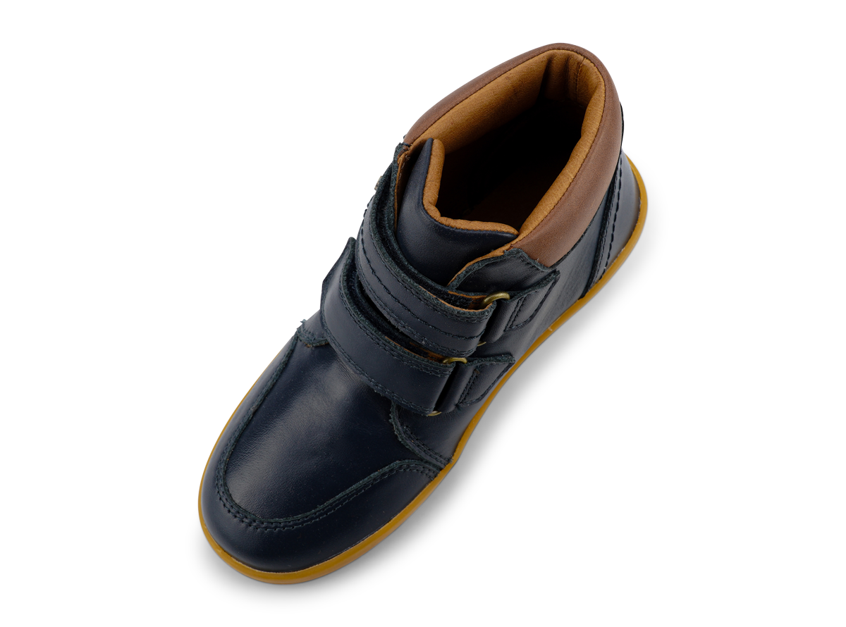 Kp Timber Junior Navy Leather Ankle Boots