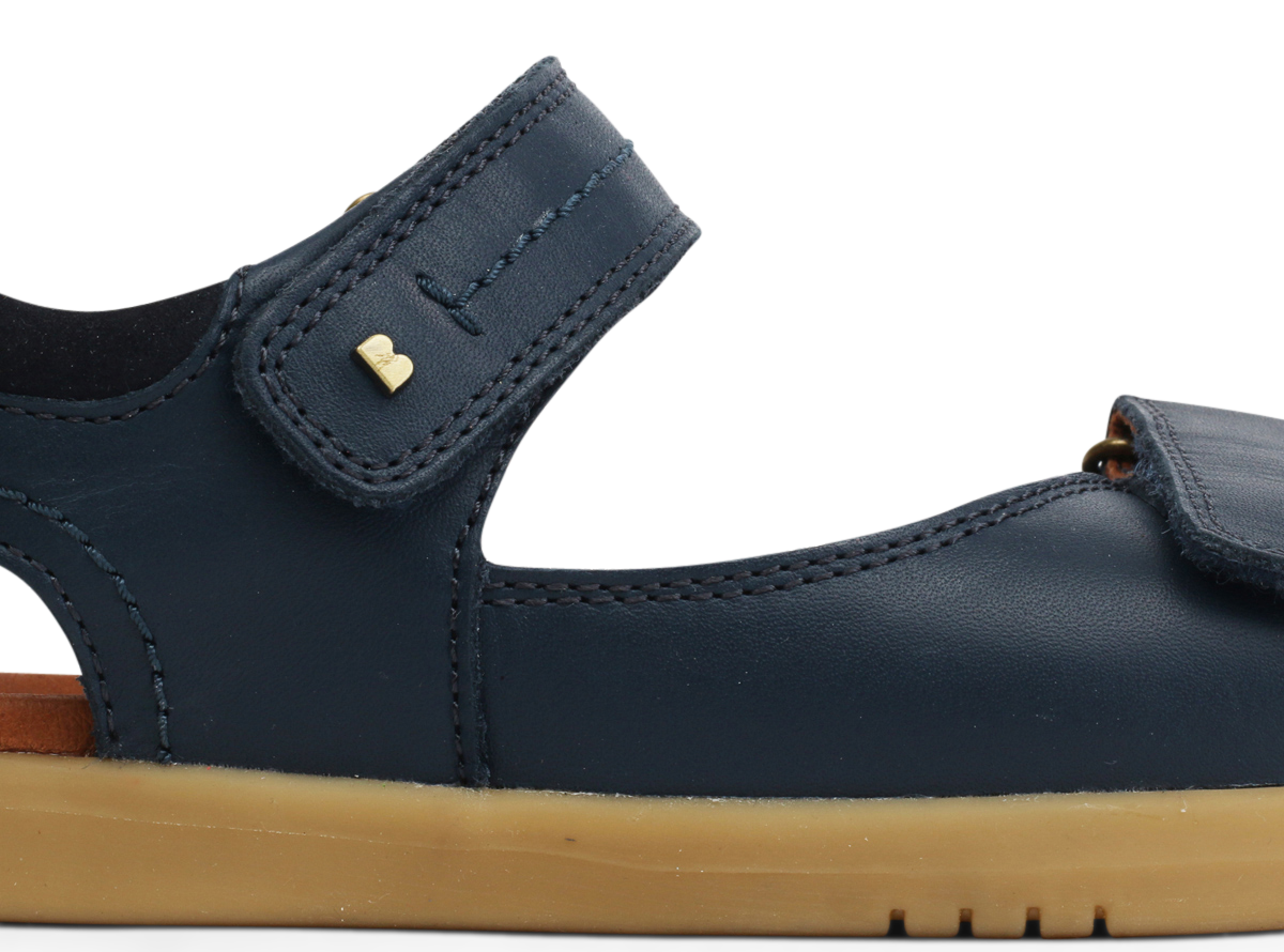 Kp Driftwood Junior Navy Leather Sandals