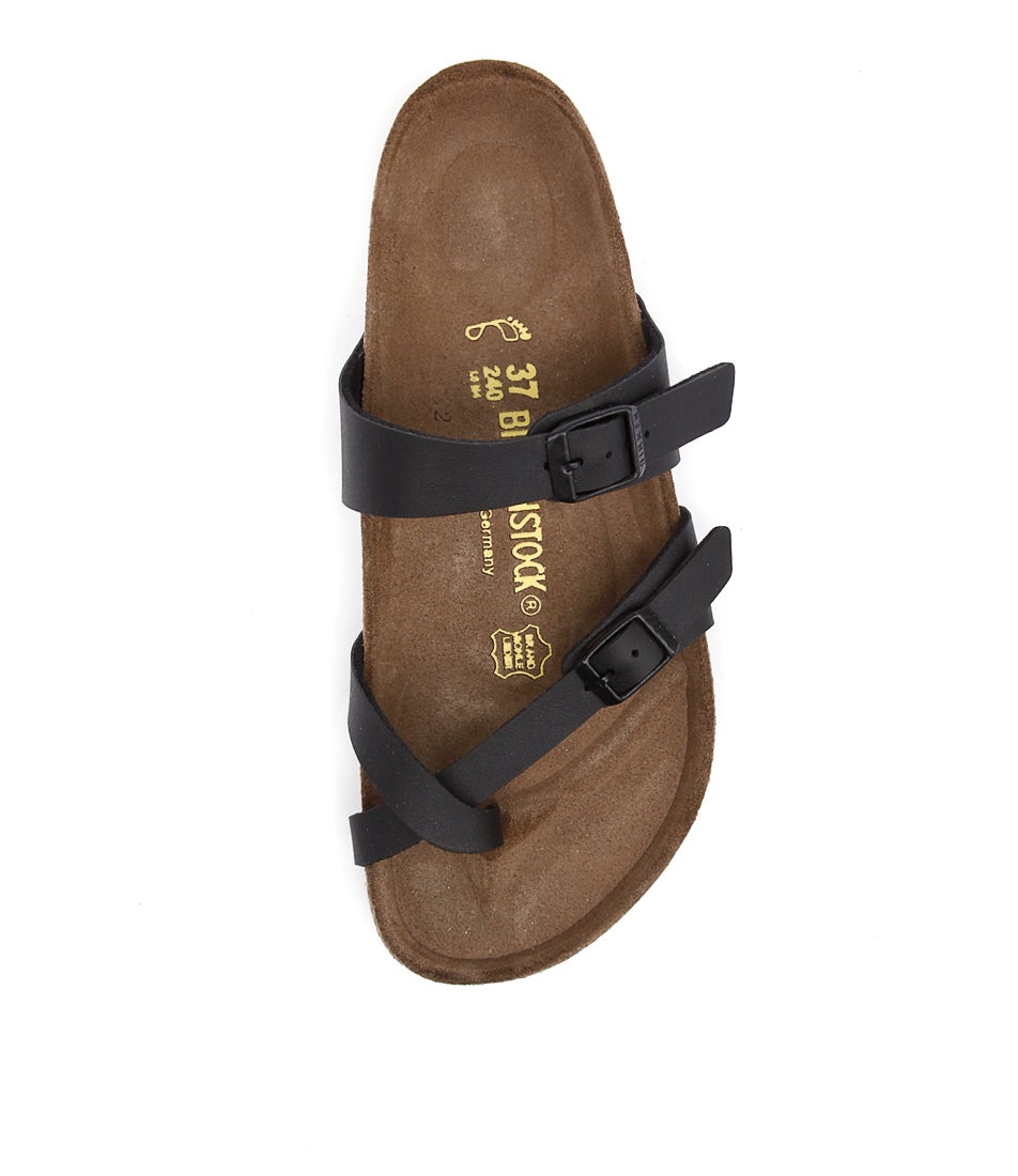 Mayari Black Birkoflor Slides
