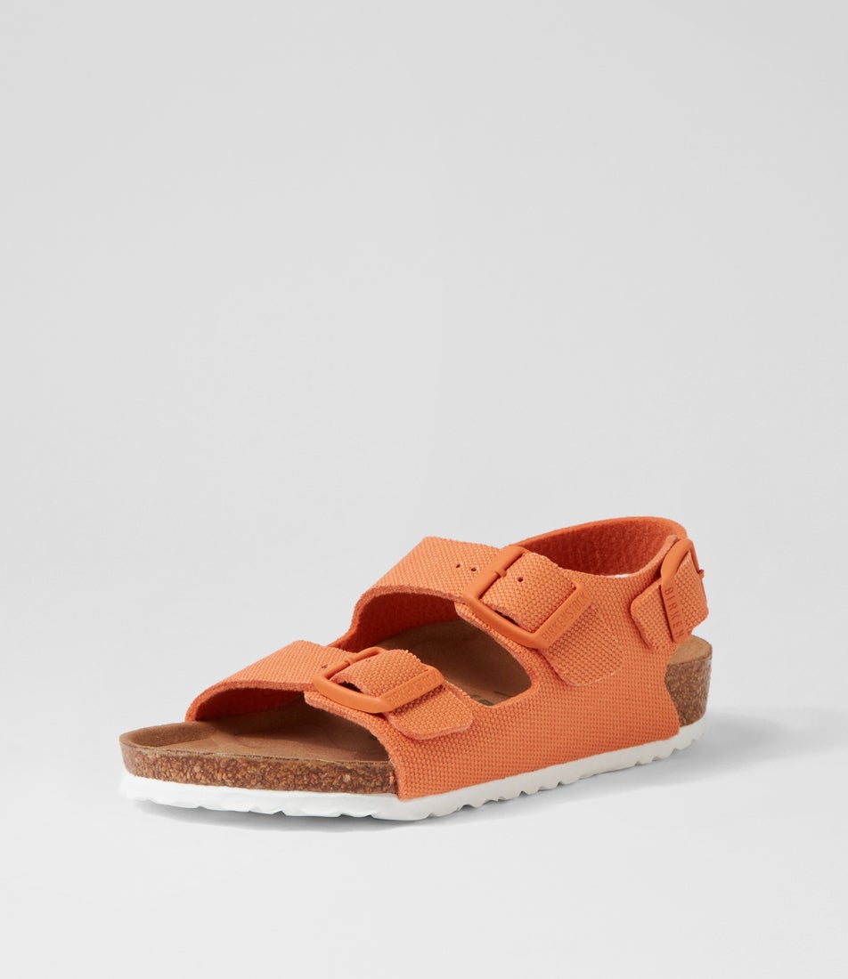 Milano Kids Jnr Papaya Canvas Slides