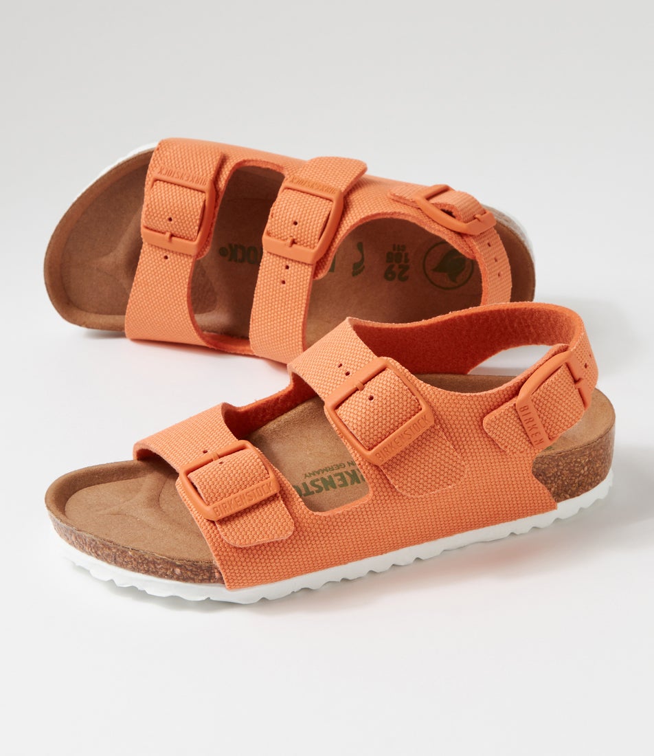 Milano Kids Jnr Papaya Canvas Slides