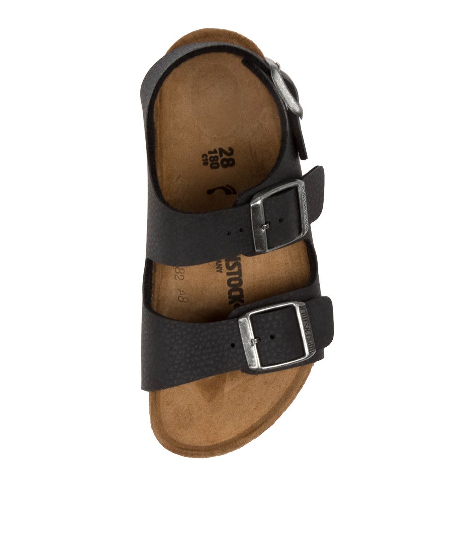 Milano Jnr Desert Black Birkoflor Sandals