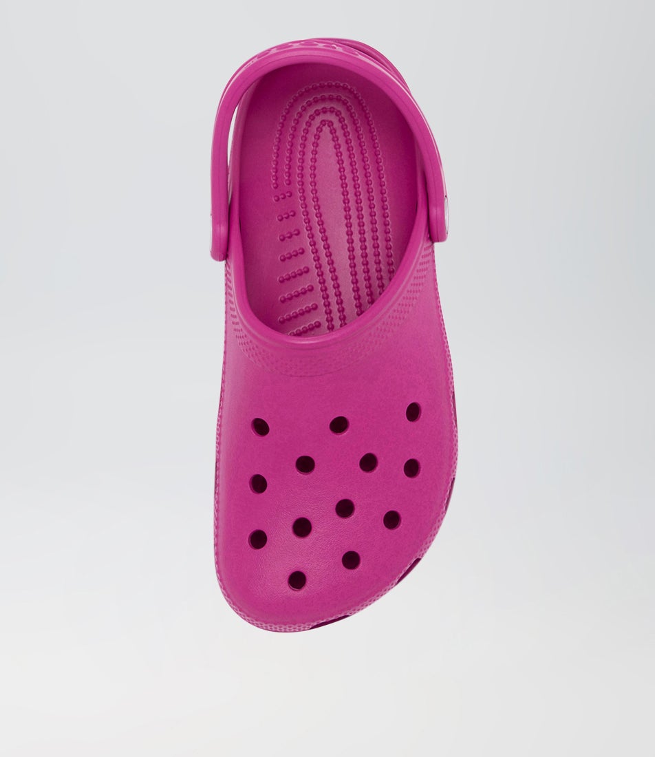 Classic W Croslite Fuchsia Fun Clog Sandals
