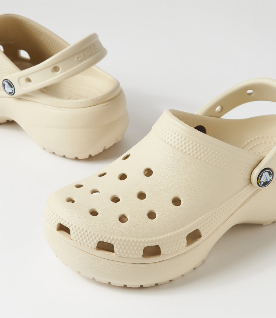 Classic Platform W Bone Croslite Clogs
