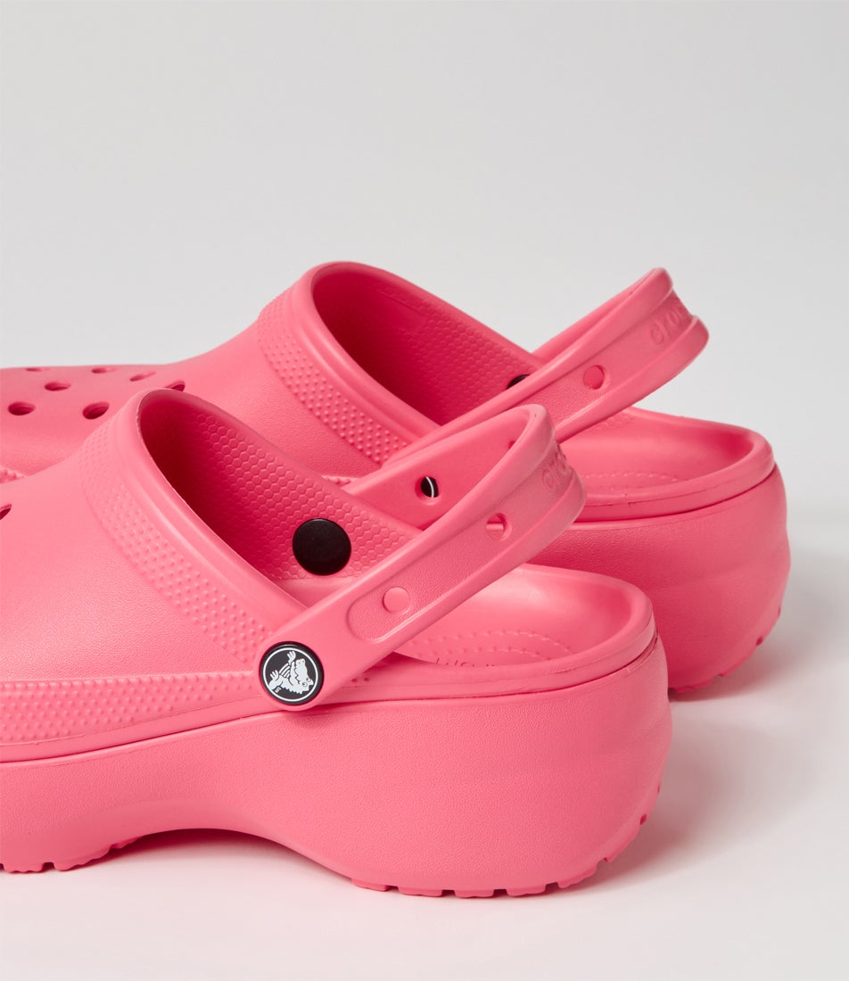 Classic Platform W Hyper Pink Croslite Sandals