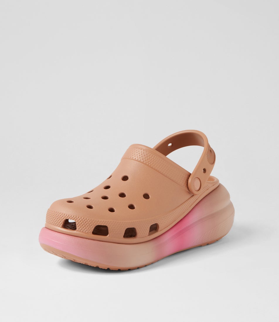 Crush Dip Clog W Cork Multi Croslite Flat Shoes