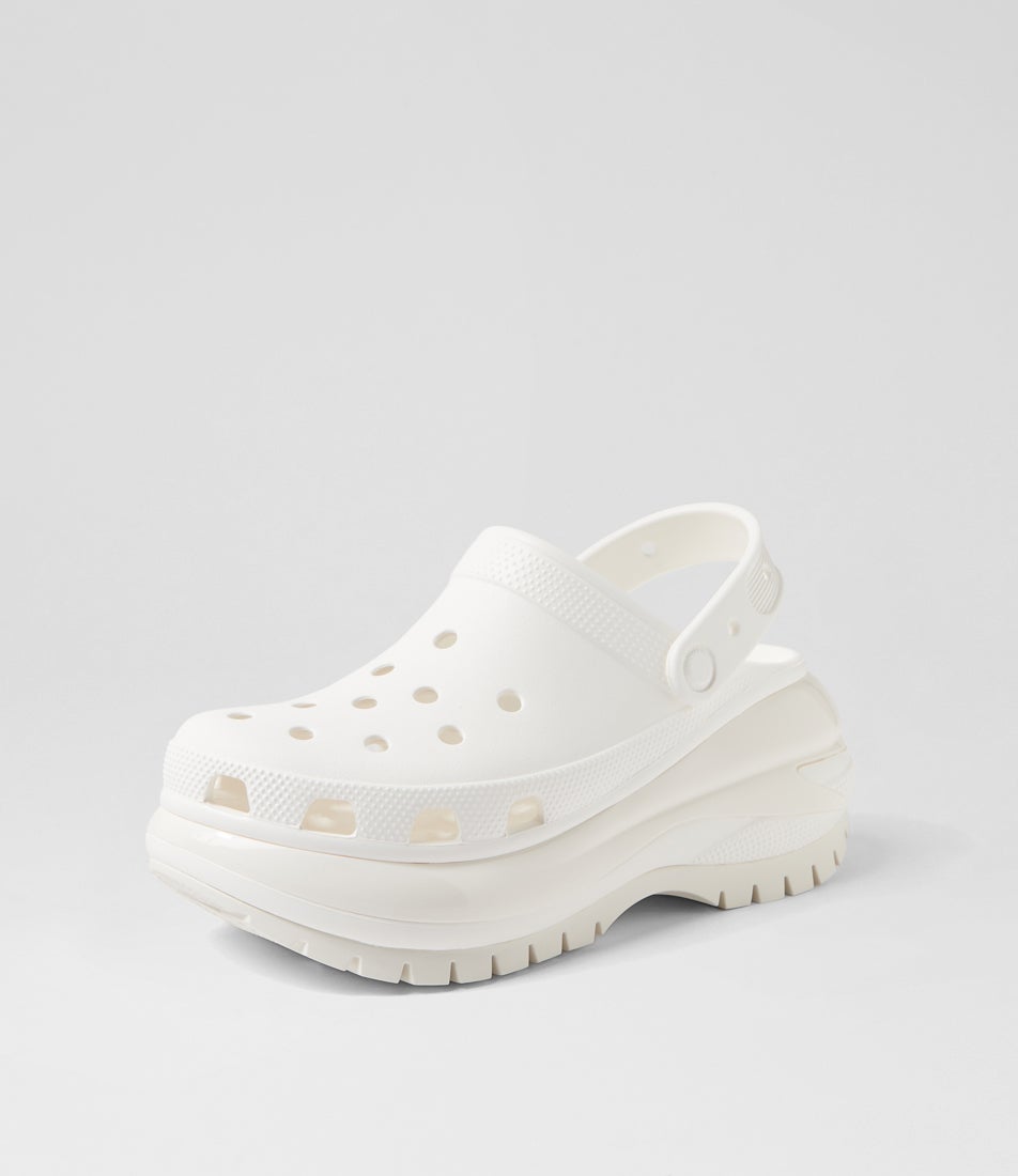 Mega Crush W White Croslite Clogs