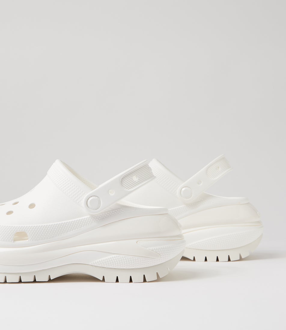 Mega Crush W White Croslite Clogs