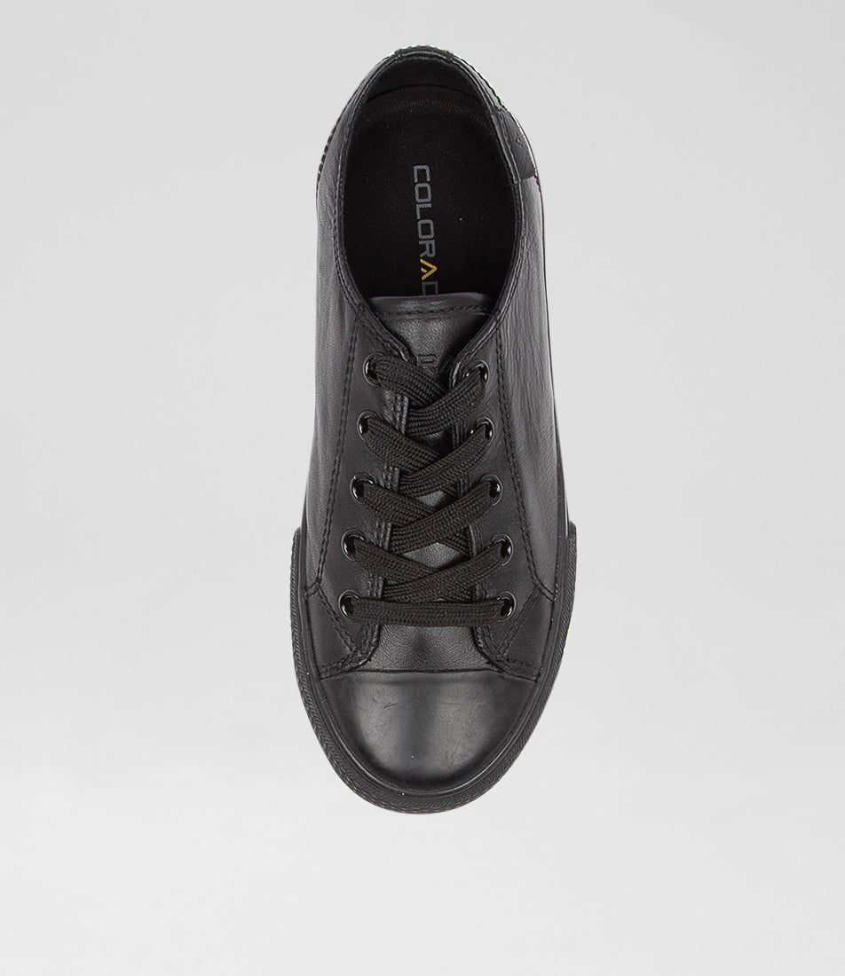 Universe Jnr Blk Leather