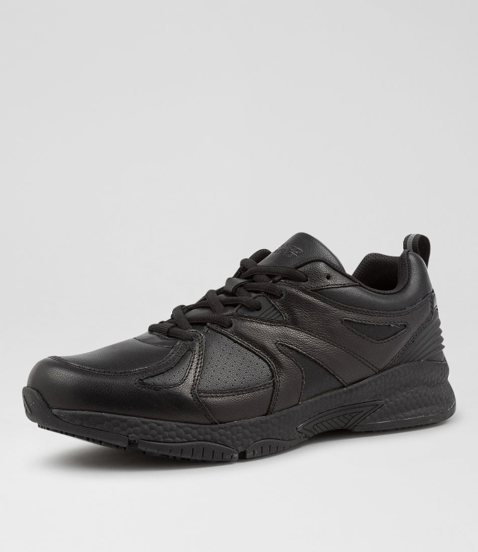 Tempo Senior D Nm Black Leather Sneakers