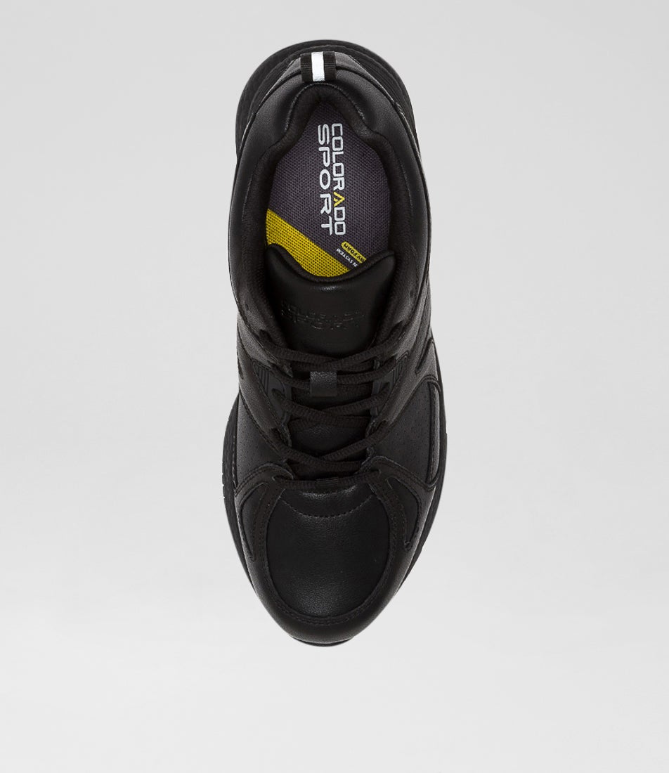 Tempo Senior D Nm Black Leather Sneakers