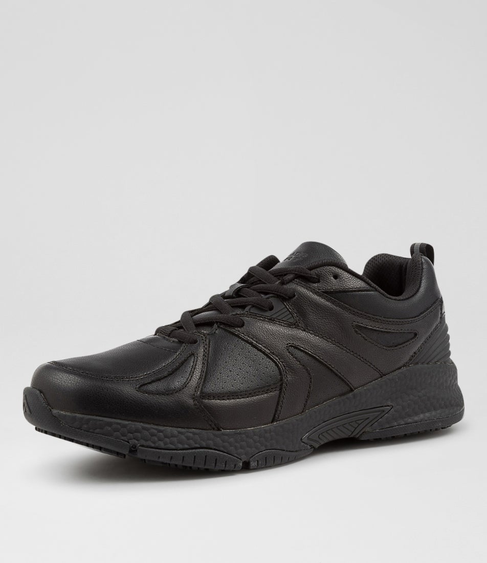 Tempo Senior E Nm Black Leather Sneakers
