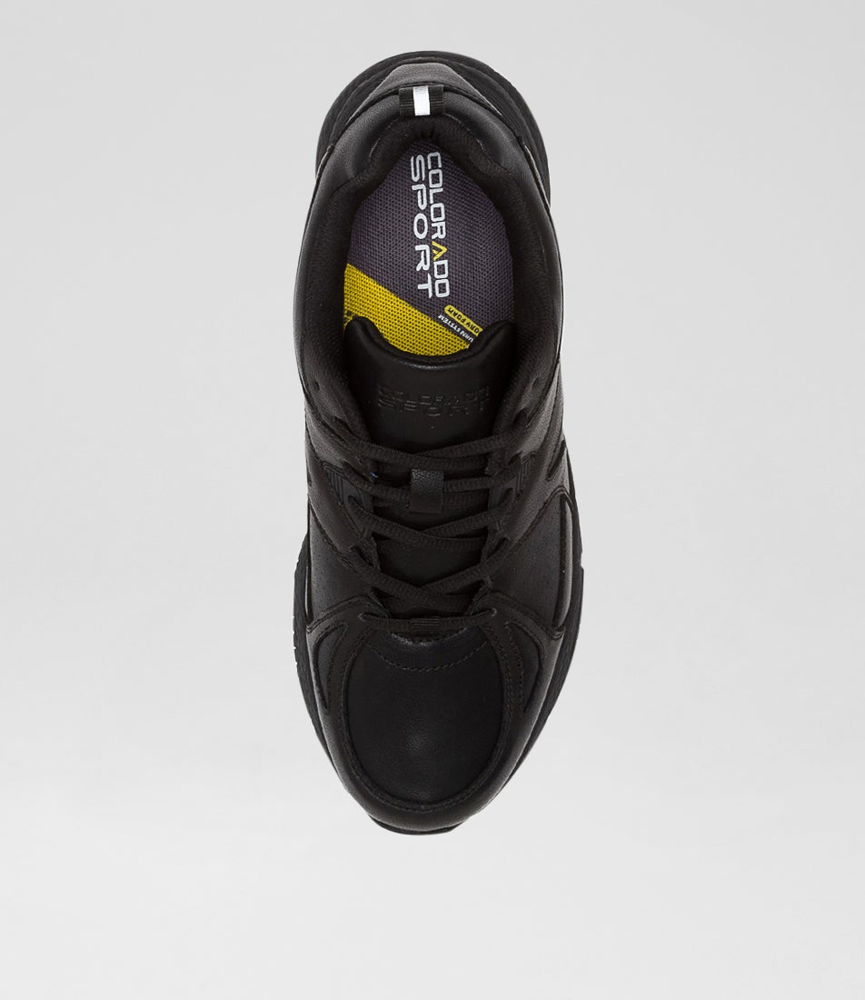 Tempo Senior E Nm Black Leather Sneakers