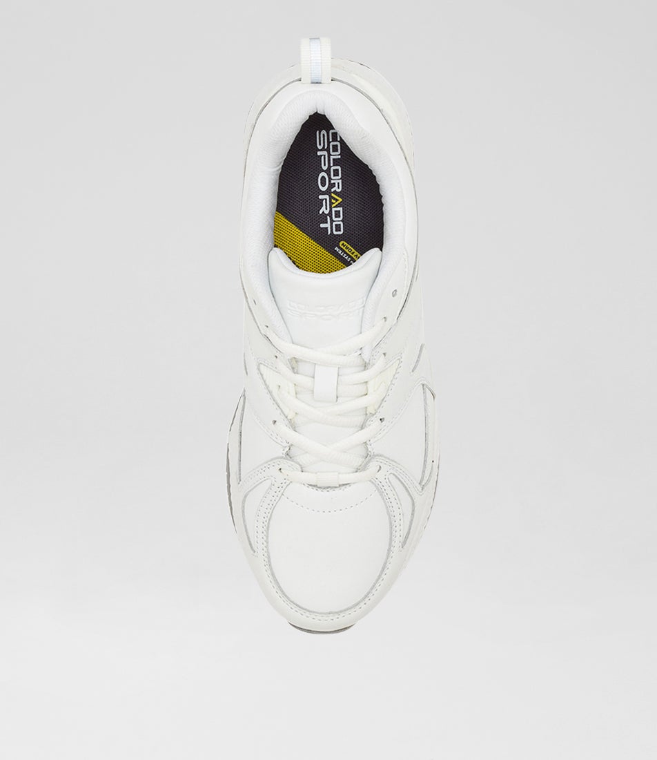 Tempo Senior E Nm White Leather Sneakers