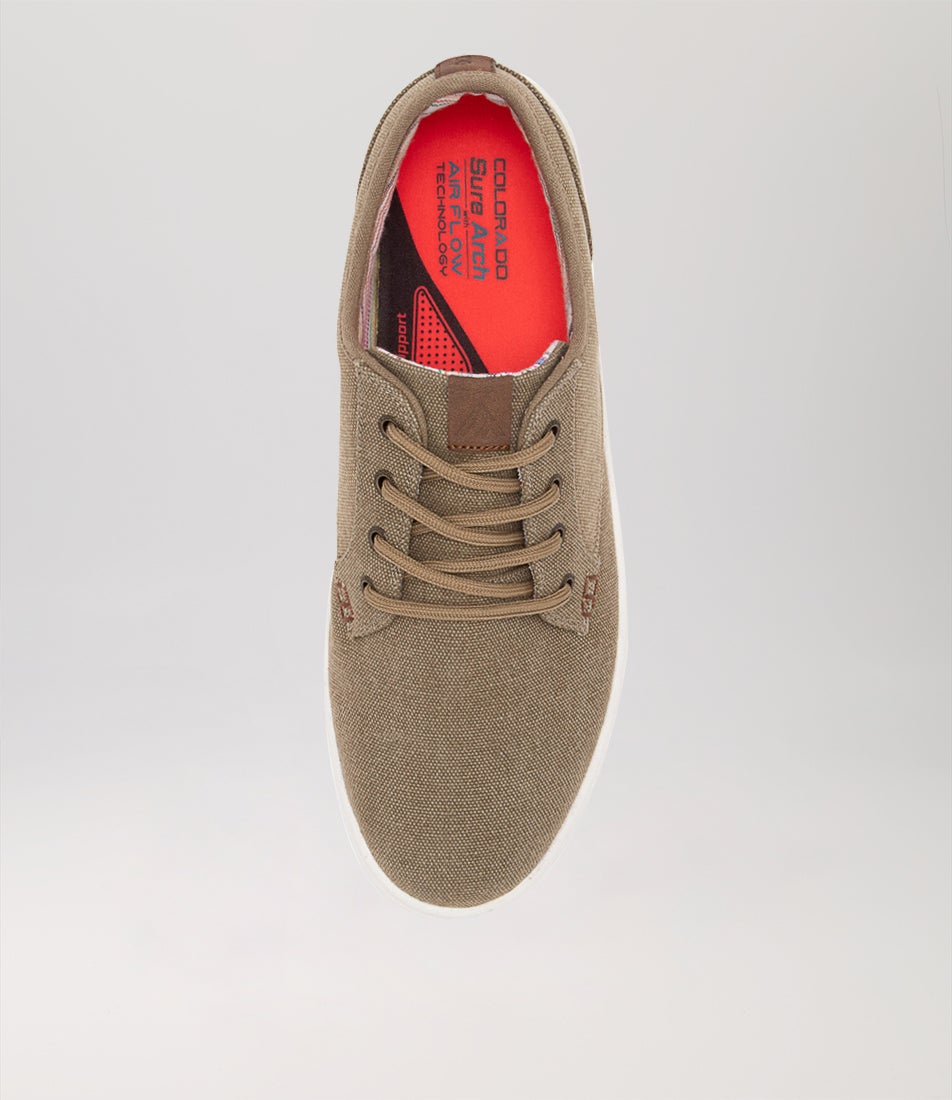 Nexus Taupe Canvas Sneakers