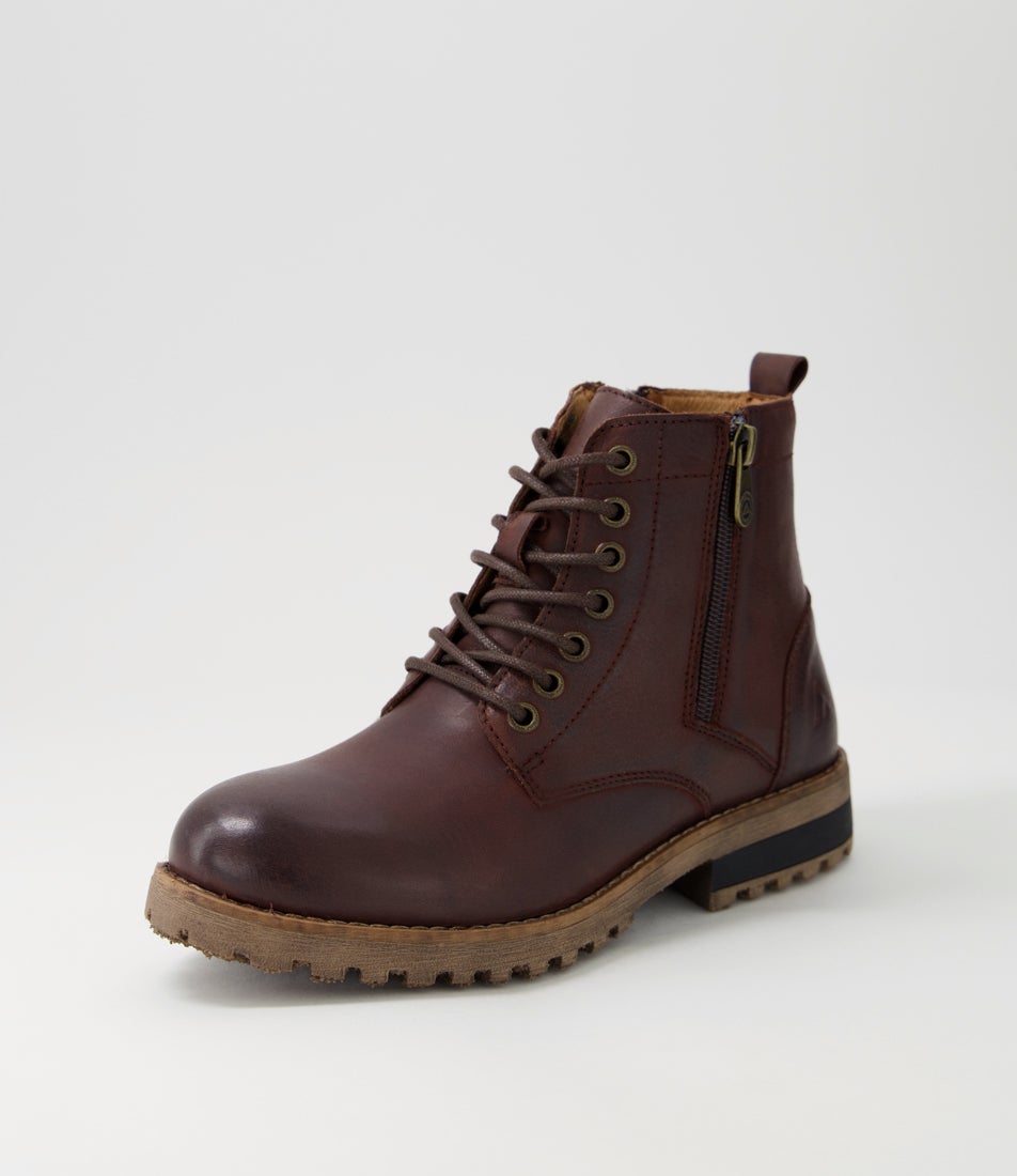 Arjo Mocca Leather Ankle Boots