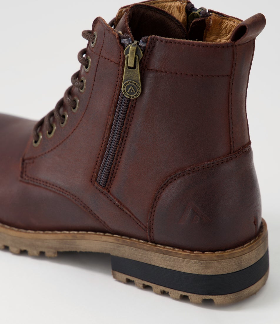 Arjo Mocca Leather Ankle Boots