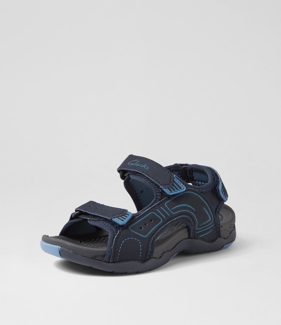 Terry 2 Jnr Navy Blue Sandals