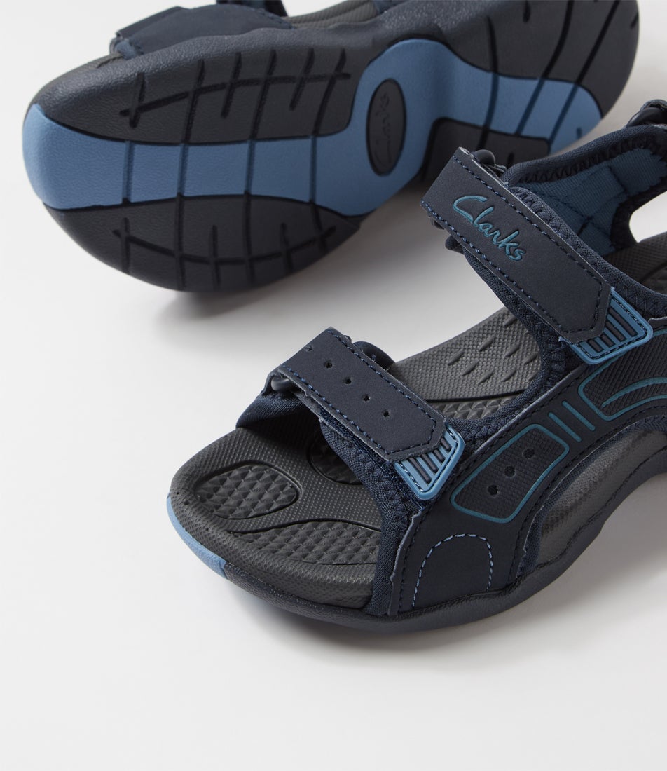 Terry 2 Jnr Navy Blue Sandals