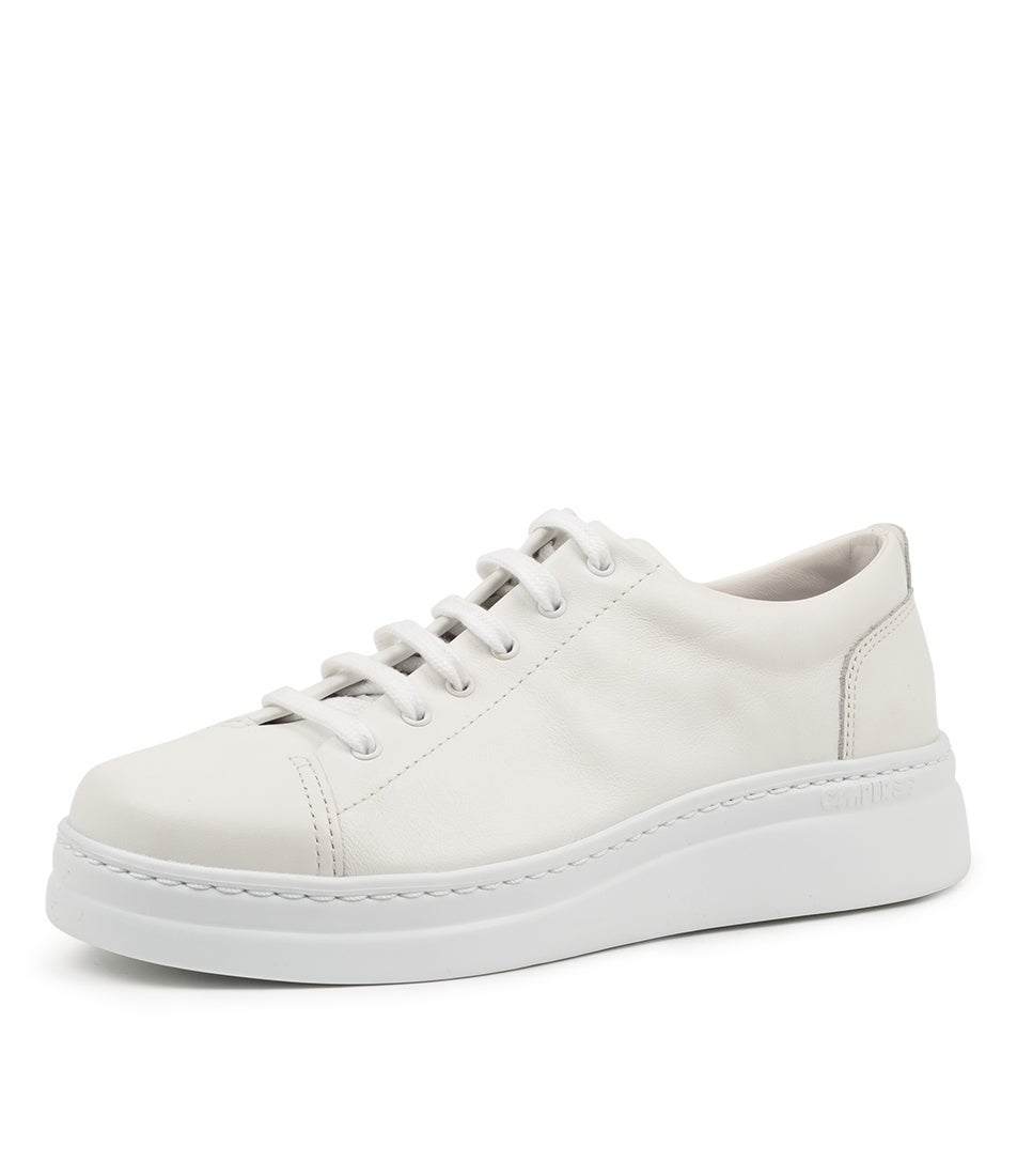 Runner Up White Natural Leather Sneakers