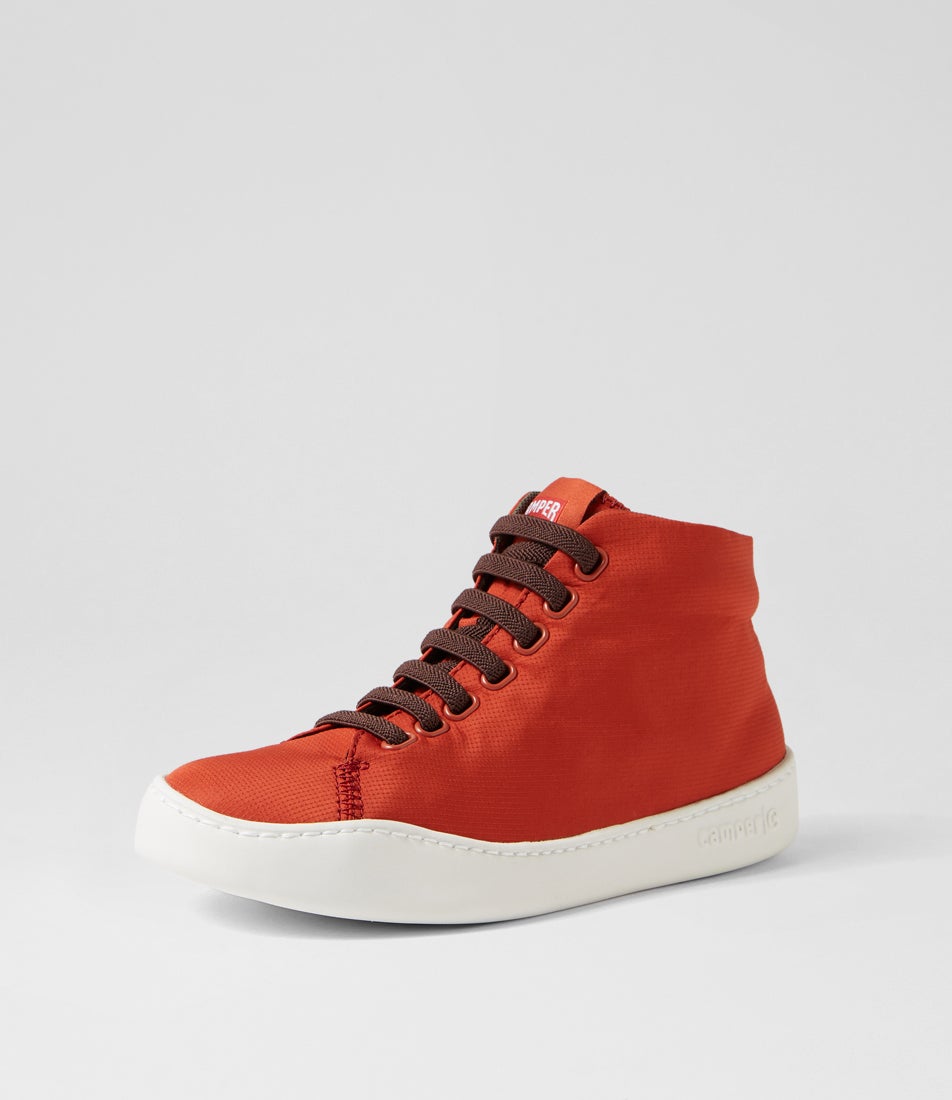 Peu Touring Medium Red Fabric Sneakers