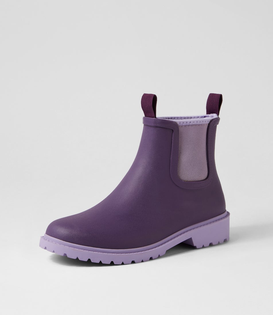 Splashy Grape Lilac Gumboots