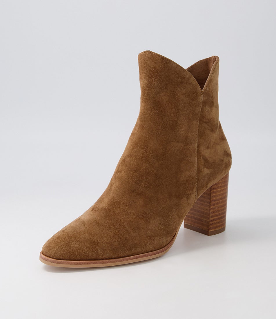 Astronomy Light Choc Suede Ankle Boots
