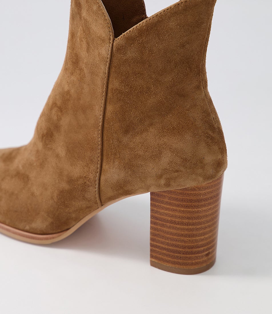 Astronomy Light Choc Suede Ankle Boots