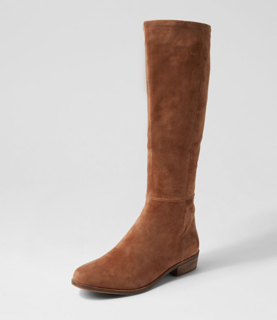 Strath Light Choc Suede Knee High Boots
