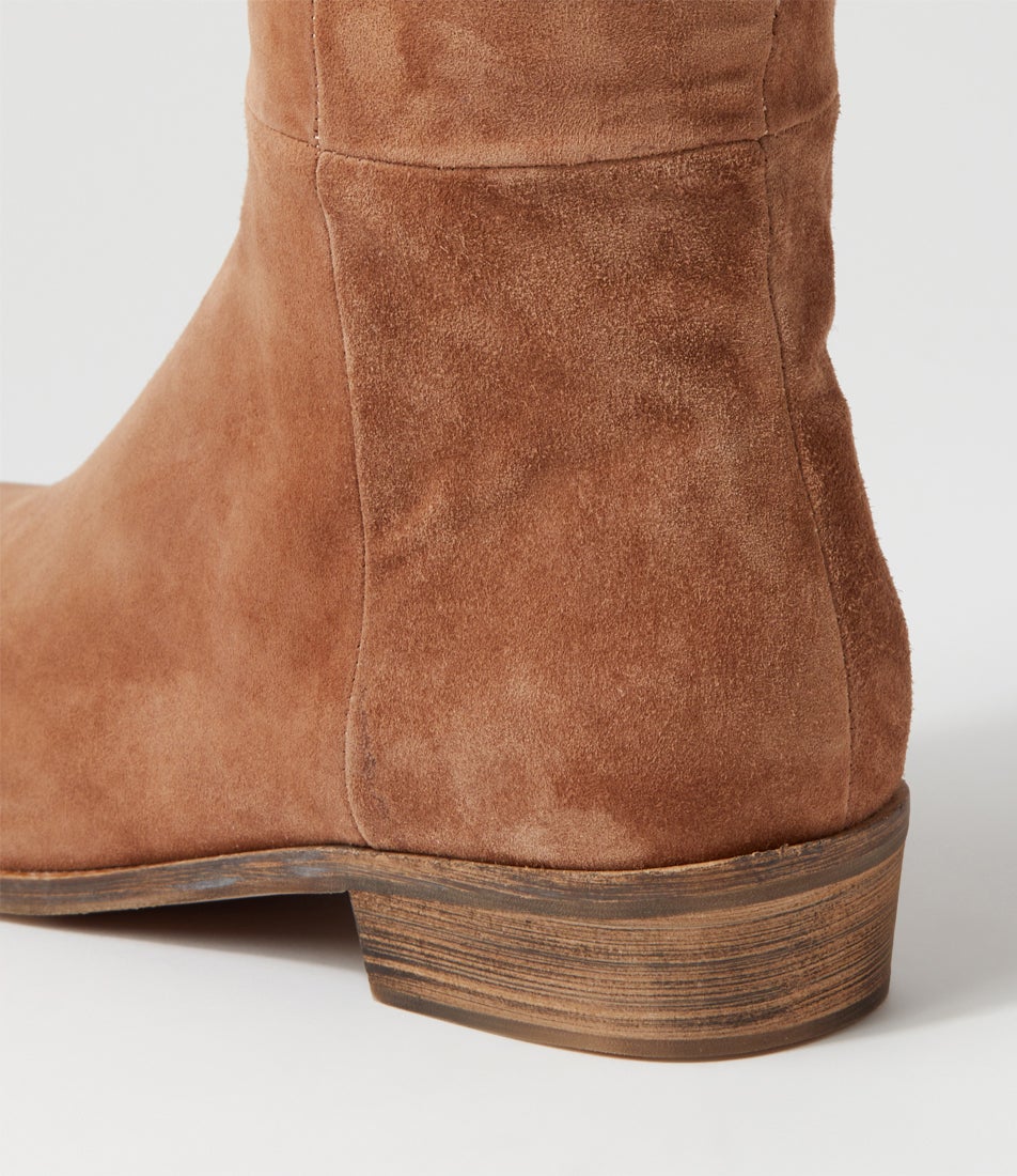 Strath Light Choc Suede Knee High Boots