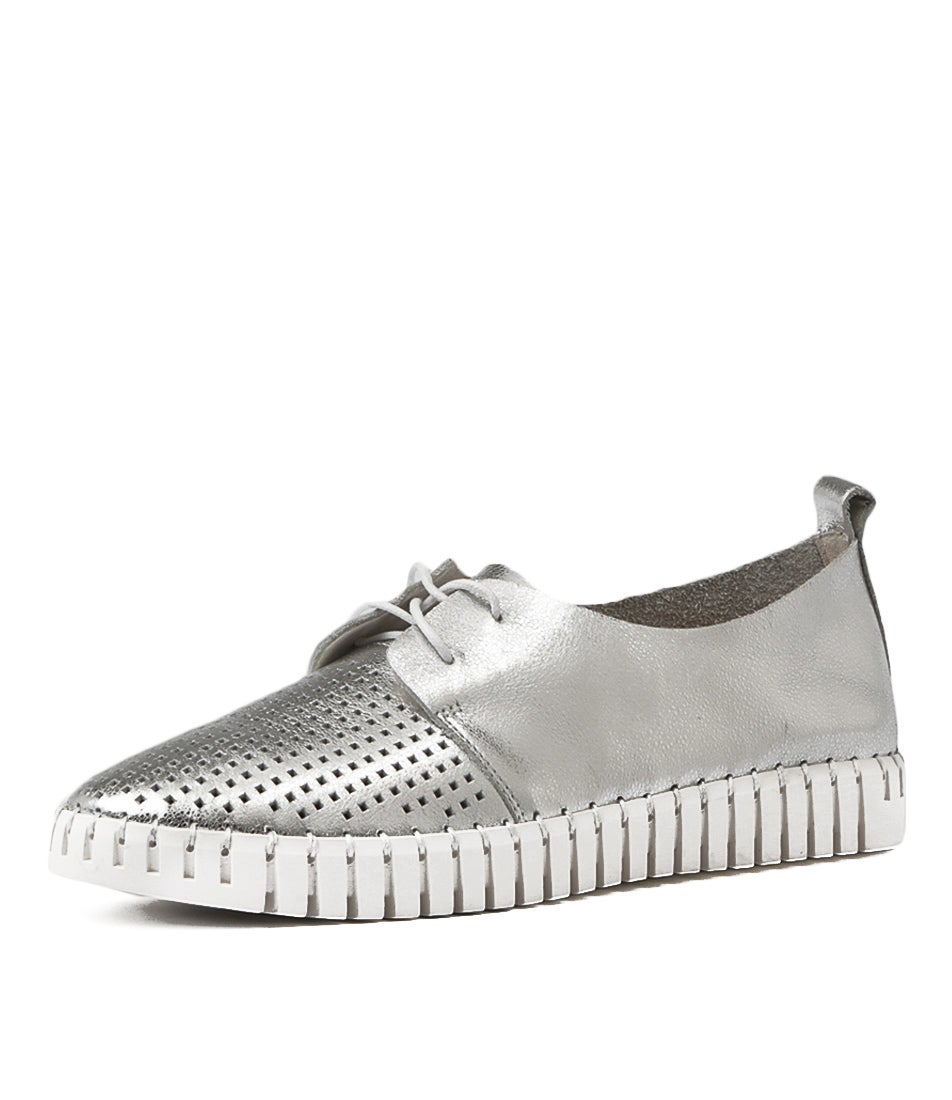 Huston Silver Leather Sneakers