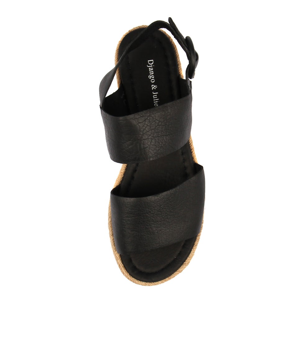 Atha Black Leather