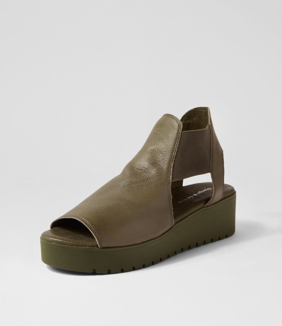 Ozie Olive Leather Sandals