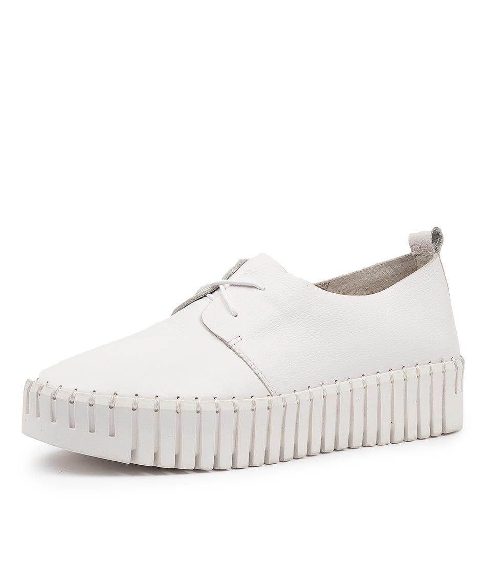 Brenda White Leather