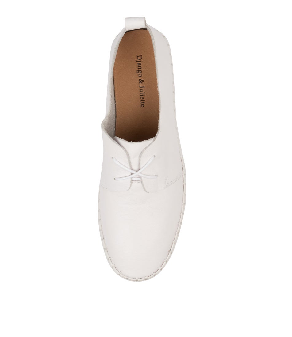 Brenda White Leather