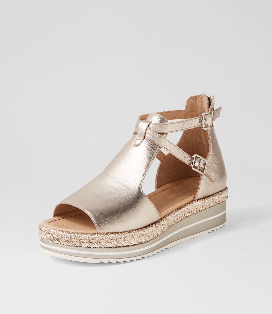Alexys Platino Rope Leather Espadrilles