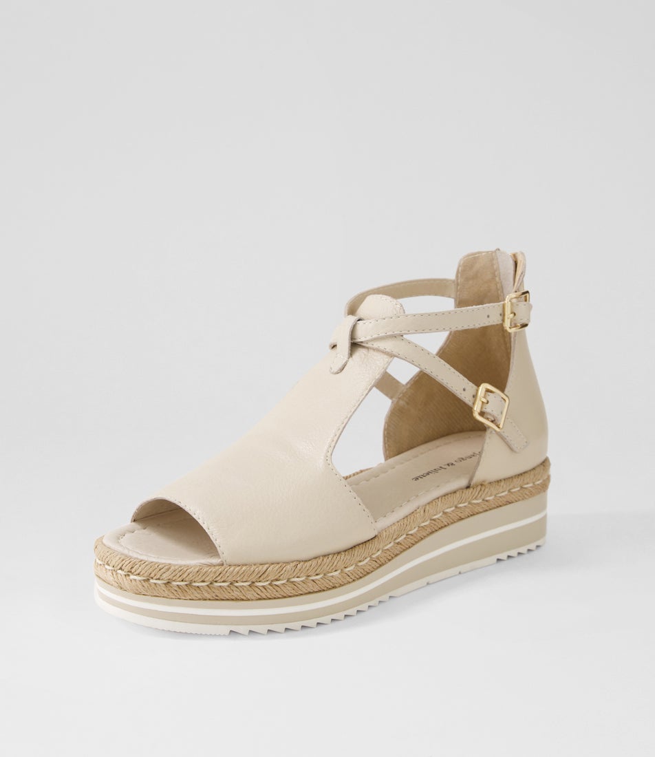 Alexys Vanilla Leather Sandals