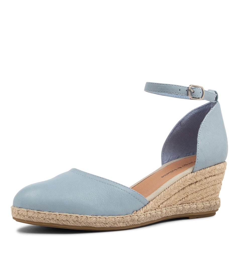 Rylen Denim Natural Rope Leather Wedges