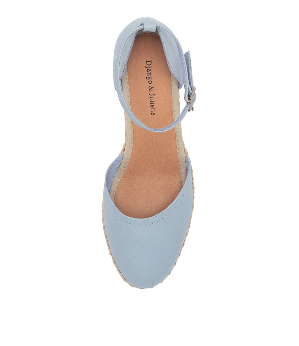 Rylen Denim Natural Rope Leather Wedges