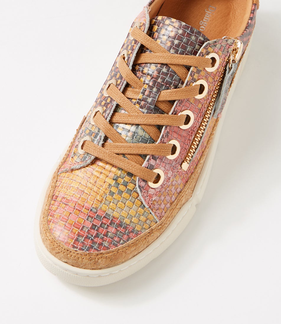 Torayne Autumn Multi Dark Tan Leather Flat Shoes